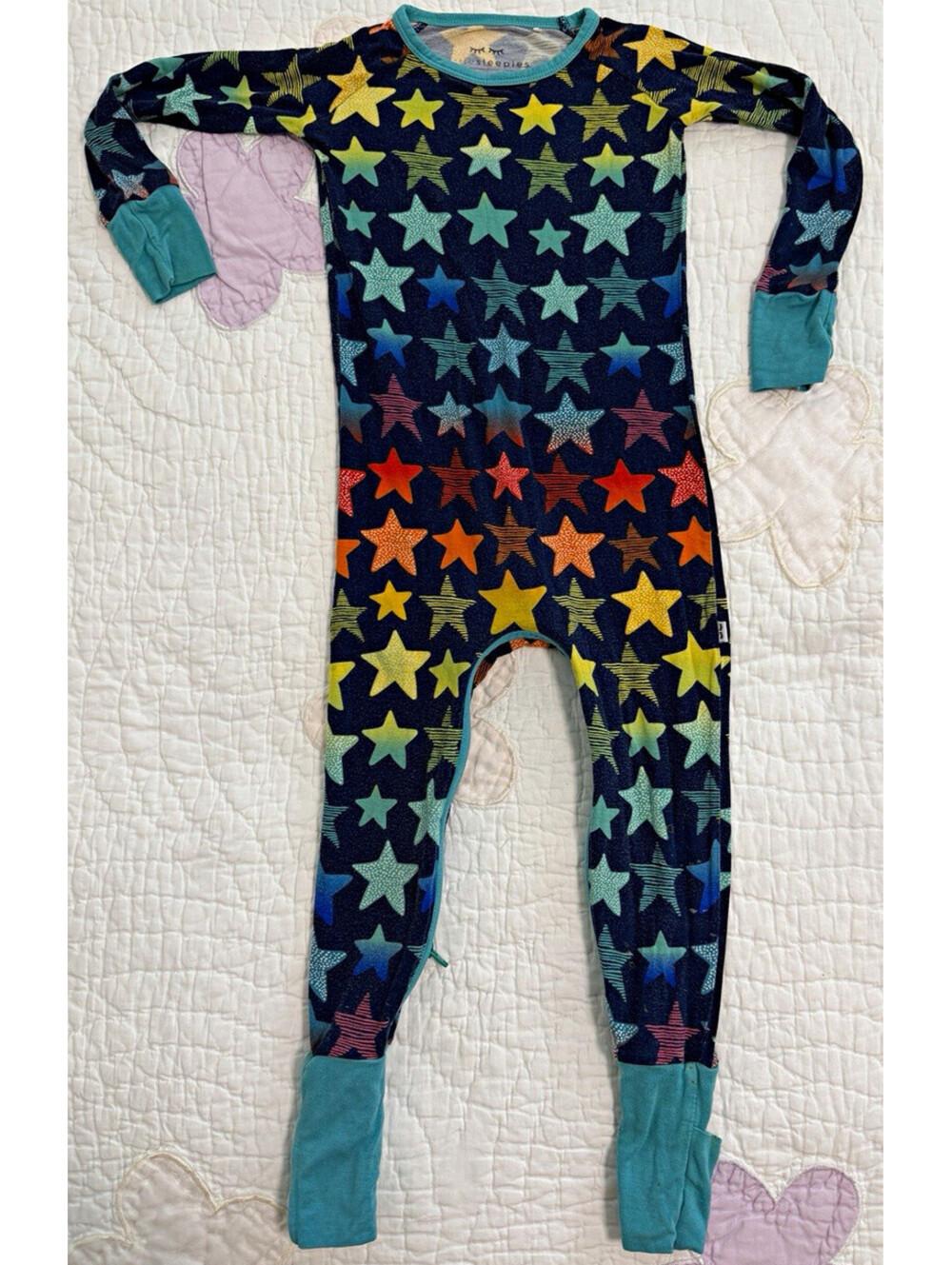 Little Sleepies Bamboo Knit Star Print Zip Footed One-Piece 18-24 Months